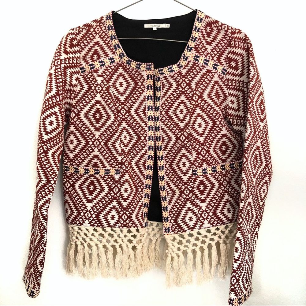 Tularosa Revolve Sante Fe Fringe Jacket Burnt Red